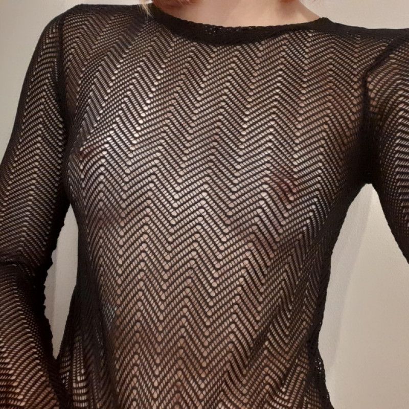 See thru long sleeve