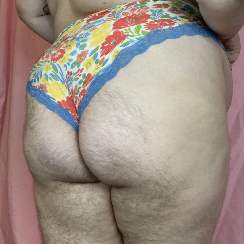 Worn Floral Panties