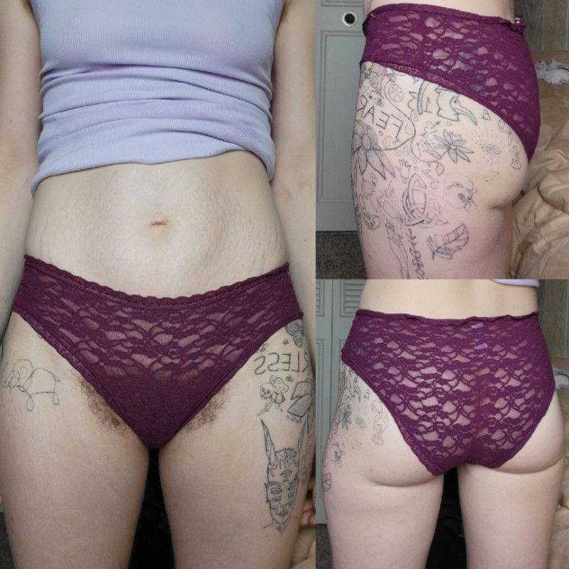 Deep purple lace fullbacks