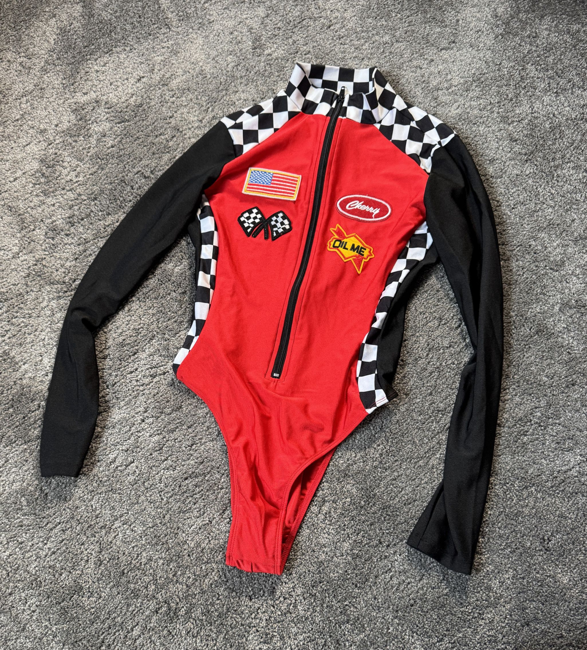 MY SEXY WORN RACER GIRL BODYSUIT