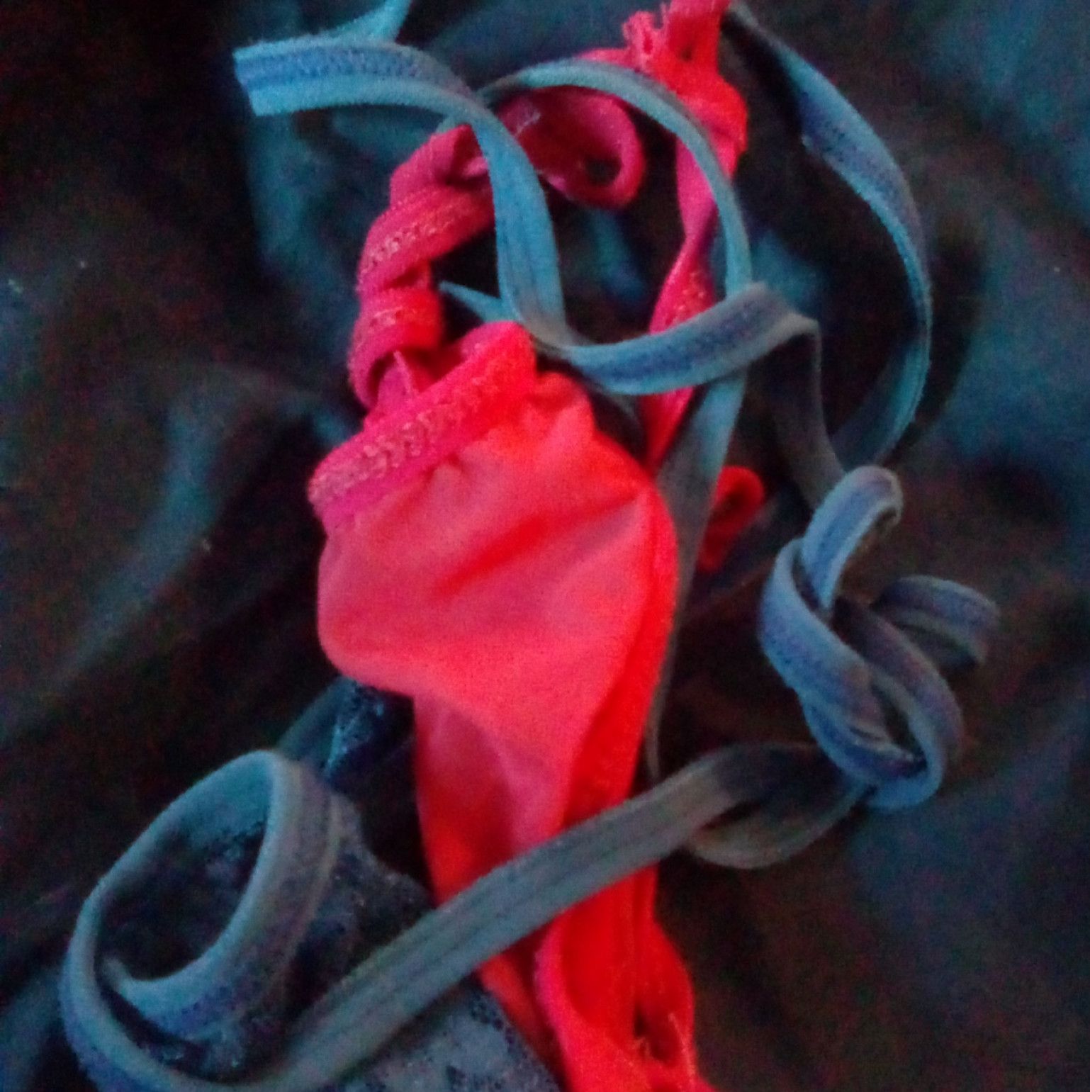 Basic thong panties with a twist