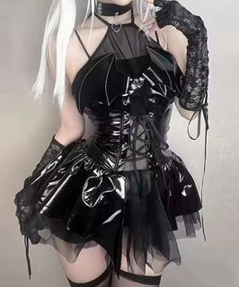 Spoil me with this goth costume!