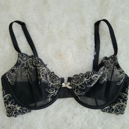 Black and White Unlined Bra