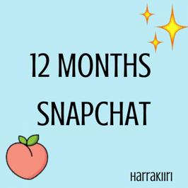 12 MONTHS SNAPCHAT