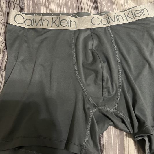 HarryLong007 used grey Calvin Klein underwear