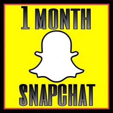 1 Month Snapchat