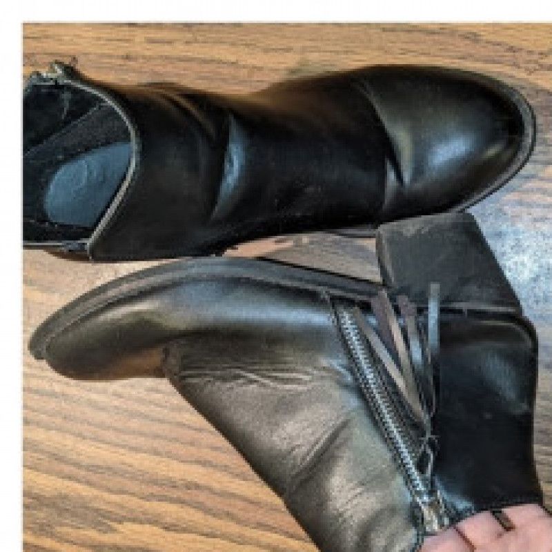 Well Worn Black Ankle Boots