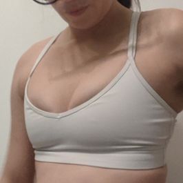 White sports bra