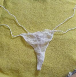 thong white lace