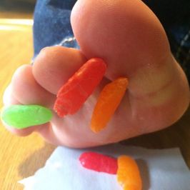 Foot Smashed Mike N Ikes