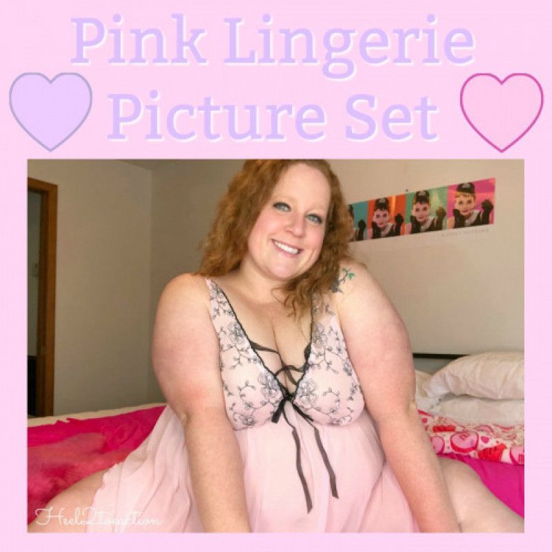 Pink Lingerie Picture Set