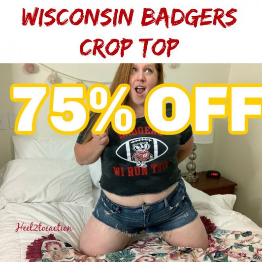 Wisconsin Badgers Crop Top