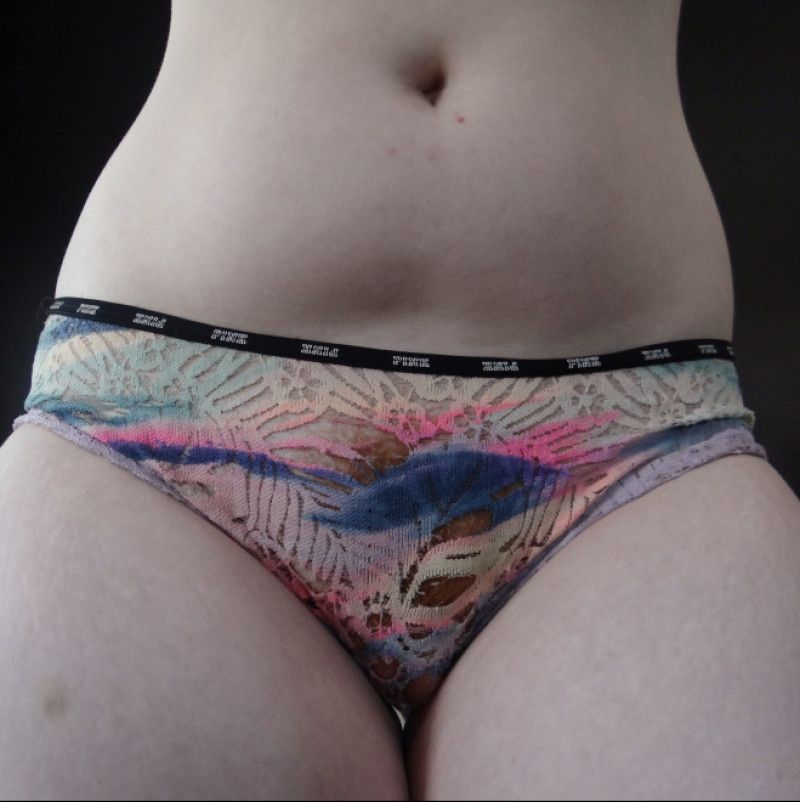 Well Worn PINK Lace Mesh Panties