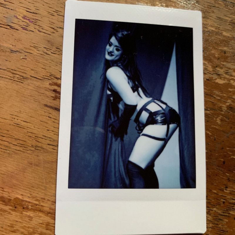 Burlesque Girl Polaroid by Francisco X