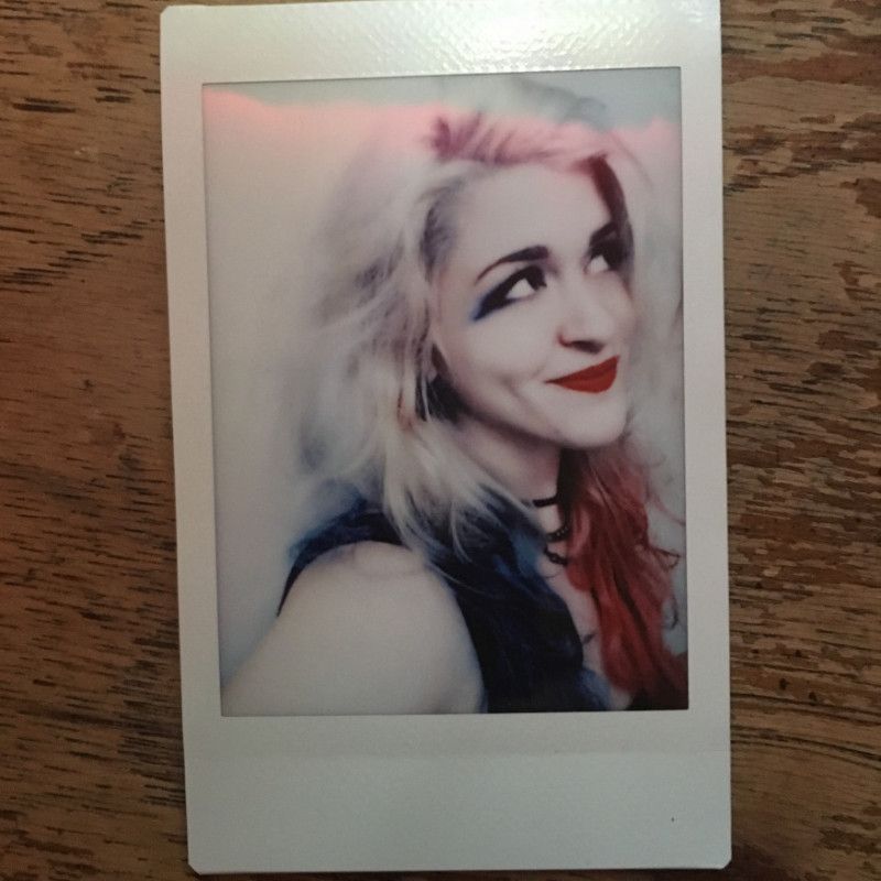 Harley Quinn Cosplay Selfie Polaroid