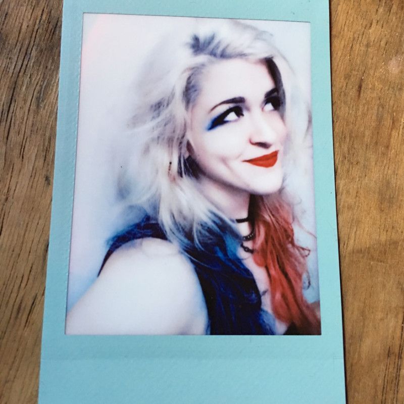 Harley Quinn Cosplay Selfie Polaroid