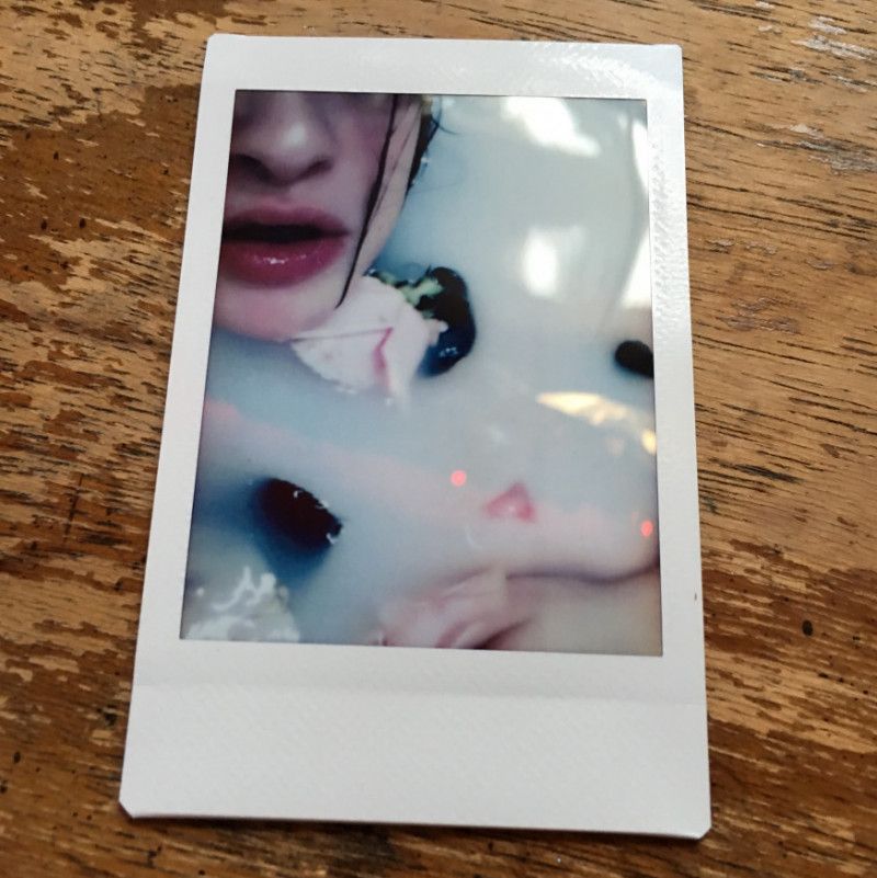 Floral Milk Bath Nymph Polaroid