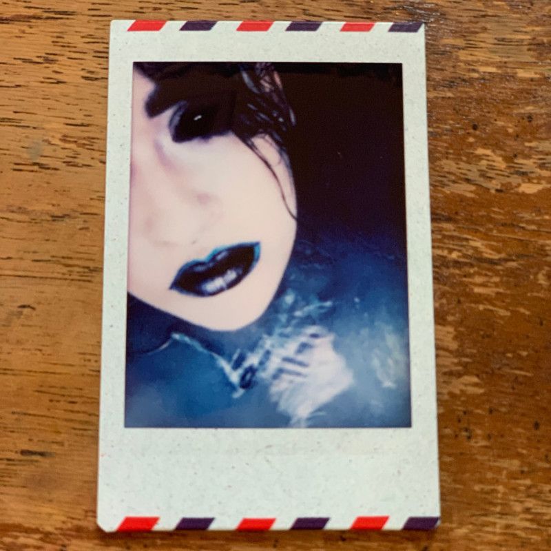 Spooky Blue Bath Bomb Polaroid