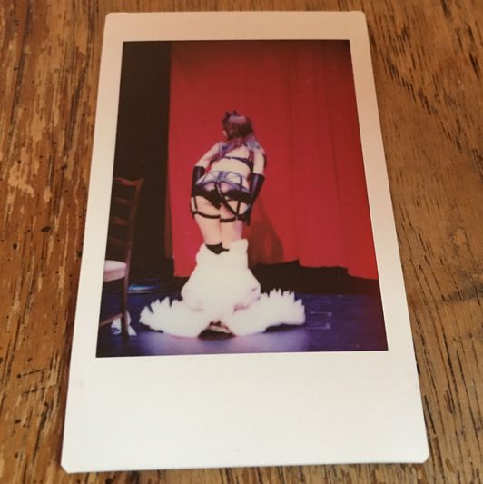 Burlesque Angel Devil Ass Booty Polaroid