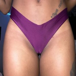 Dirty purple thong