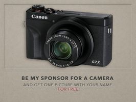 be my SPONSOR for CAMERA