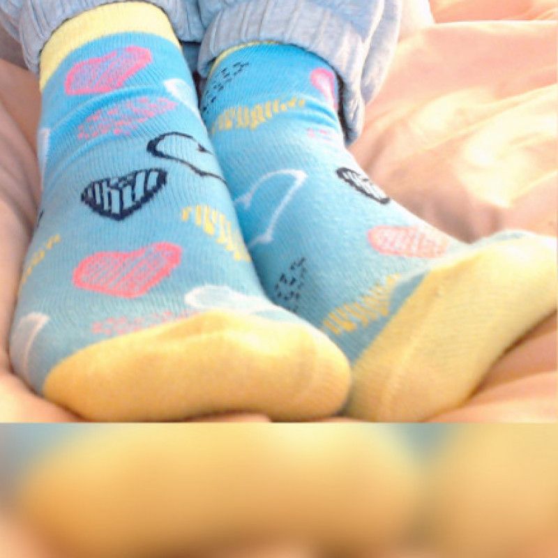 Blue Heart Socks