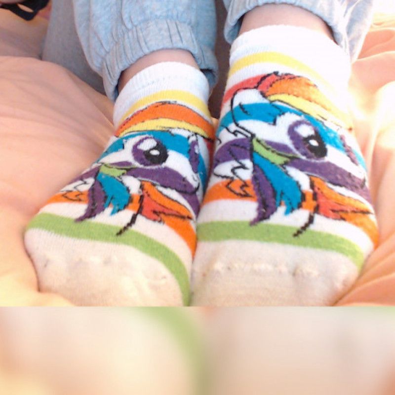 Rainbow Dash Face Socks