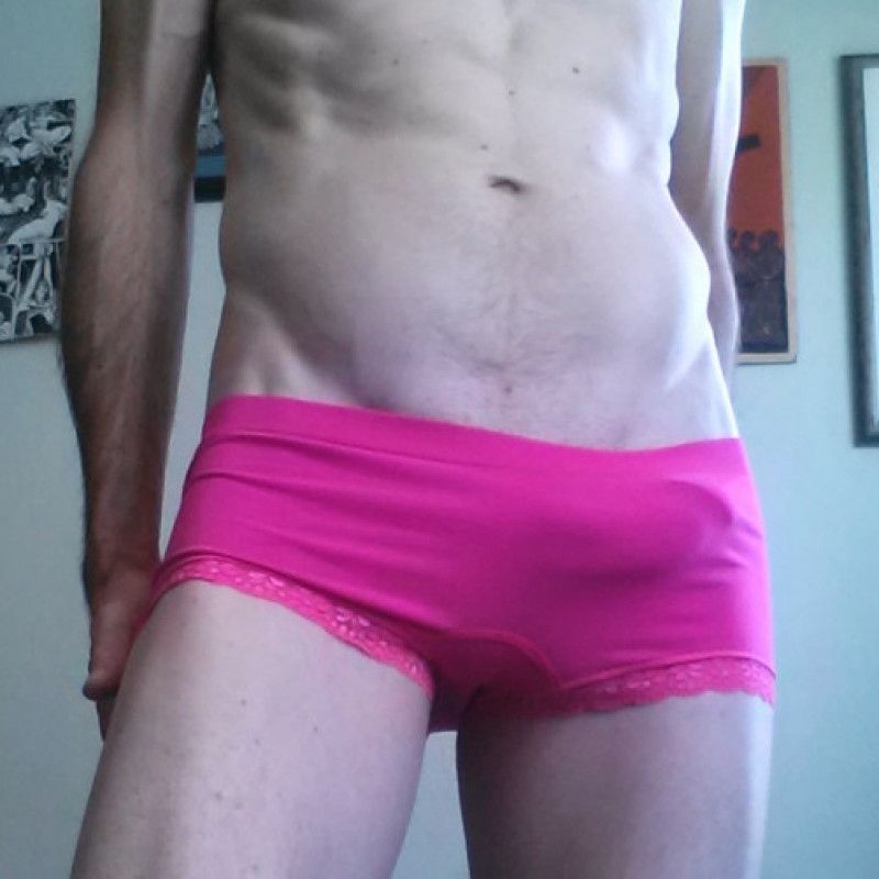 hot pink boy booty shorts