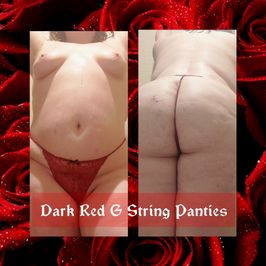 Dark Red G String