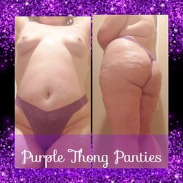 Purple Thong Panties