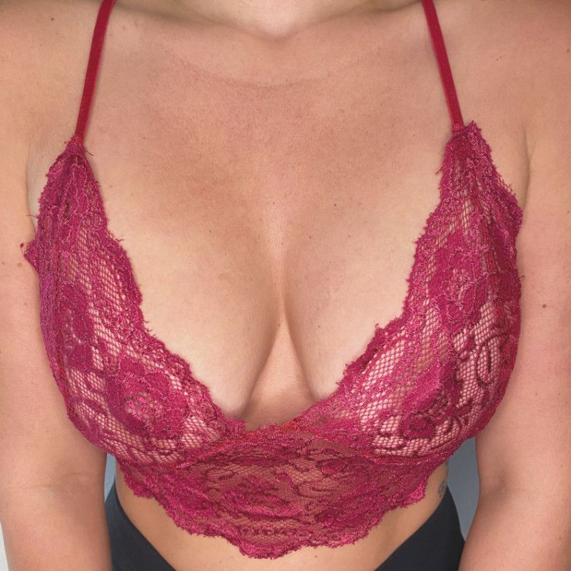 Burgundy Lace Bralette