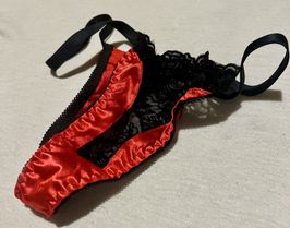 Sexy Red Thongs: Worn 24 Hours Just for You