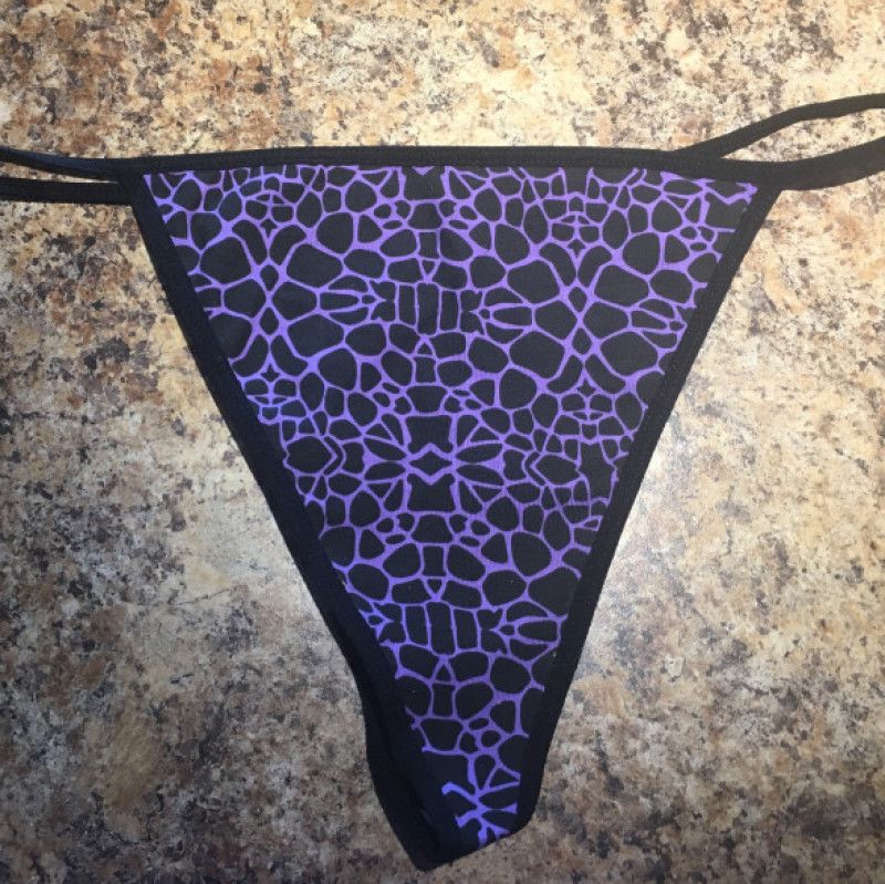 Black and Purple G String