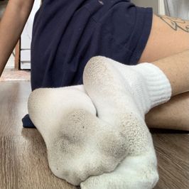 Dirty white socks