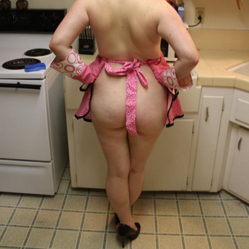 Kitchen Slut Apron High Heels