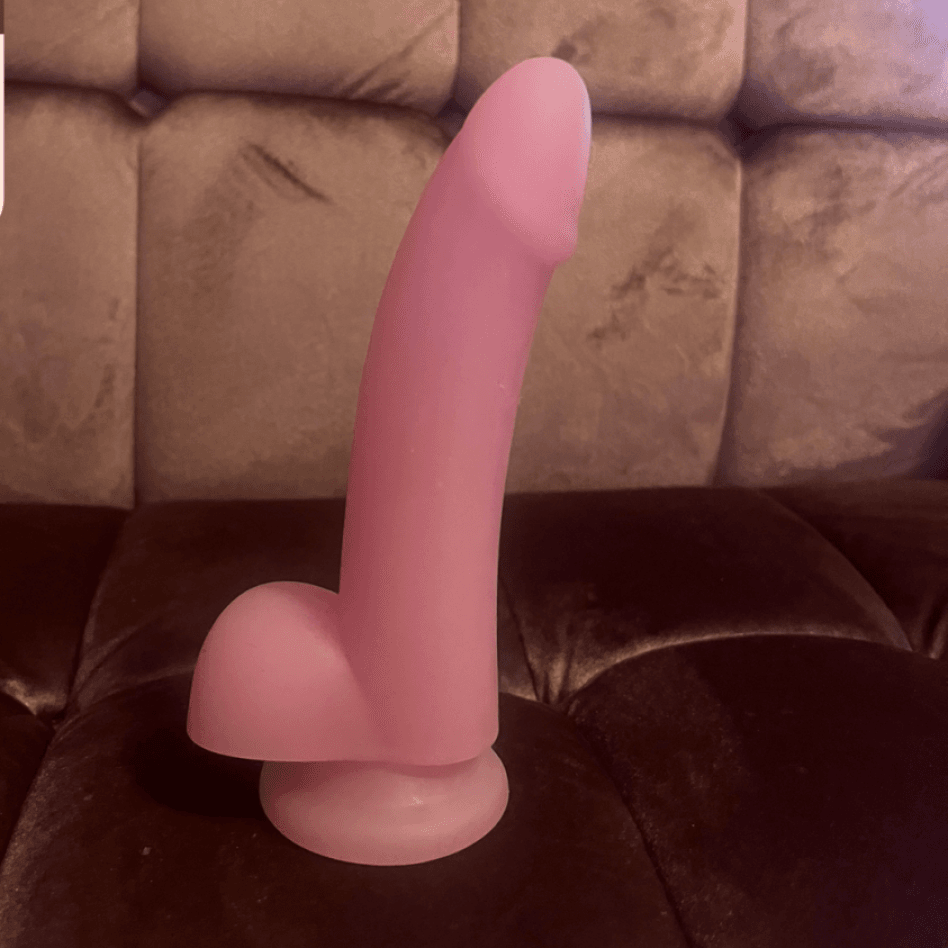 Pussy or Ass Juice Covered Little Pink Dildo FREE SHIPPING