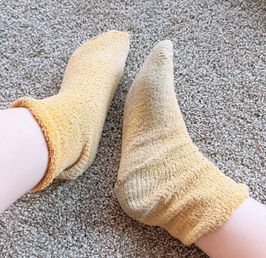 Worn Fuzzy Socks FREE SHIPPING