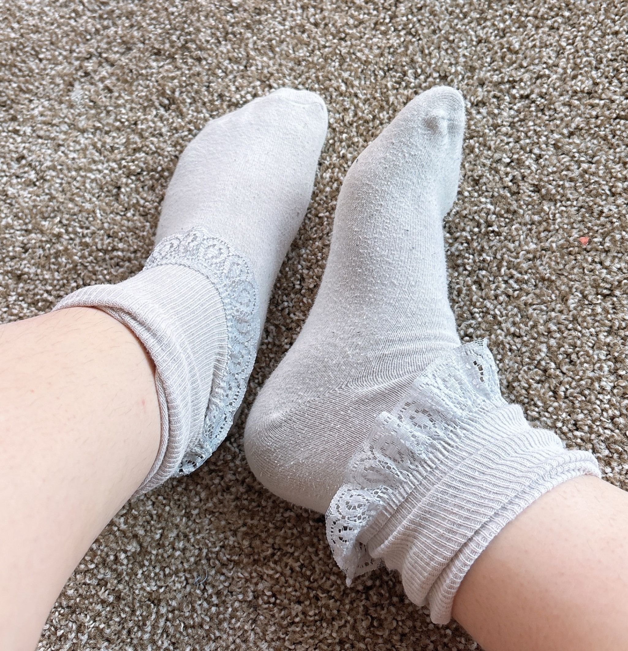 Worn Socks with Frills FREE SHIPPING