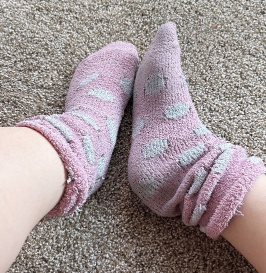 Worn Fuzzy Socks FREE SHIPPING