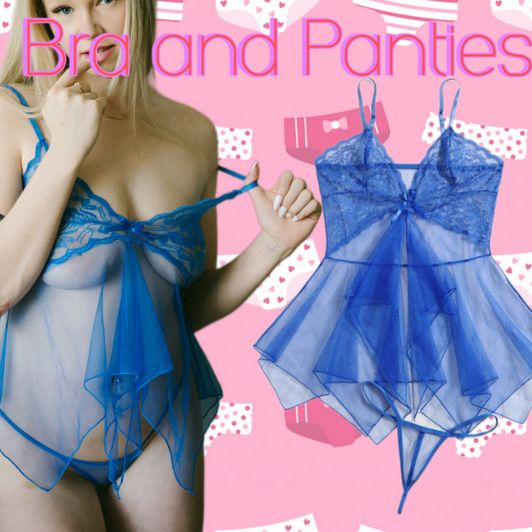 ITEM: Blue Lingerie Set