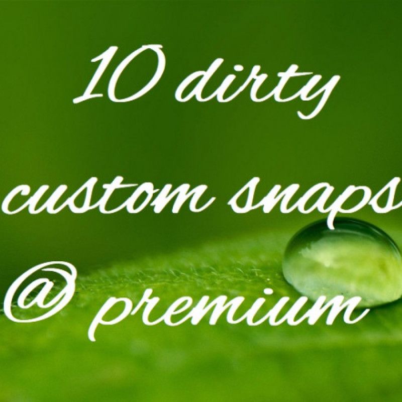 10 dirty custom premium snap