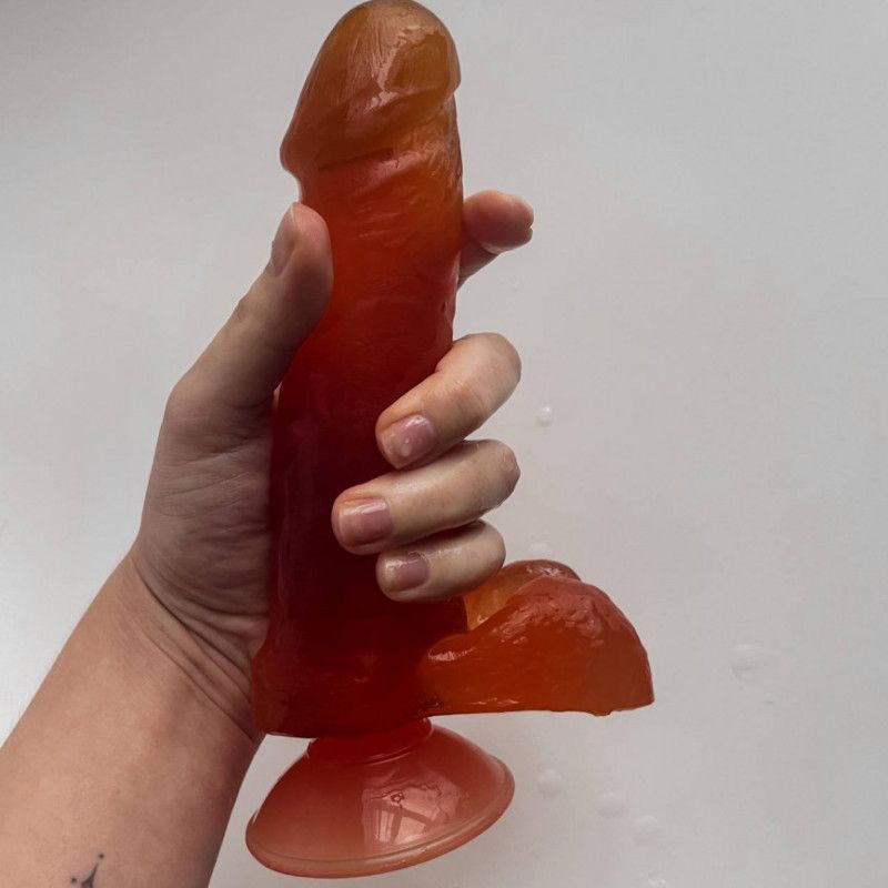 Red dildo my fav size