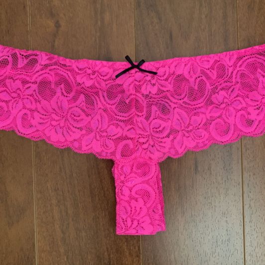 Francesca Le Worn Panties Pink Lacy