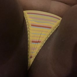 Yellow multi colored panties