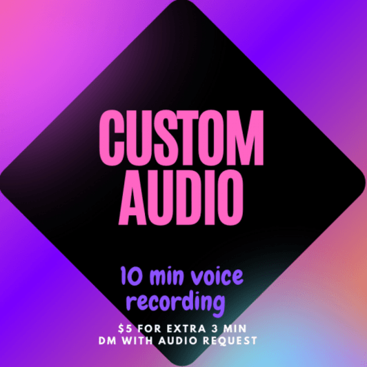 Custom Audio voice recording