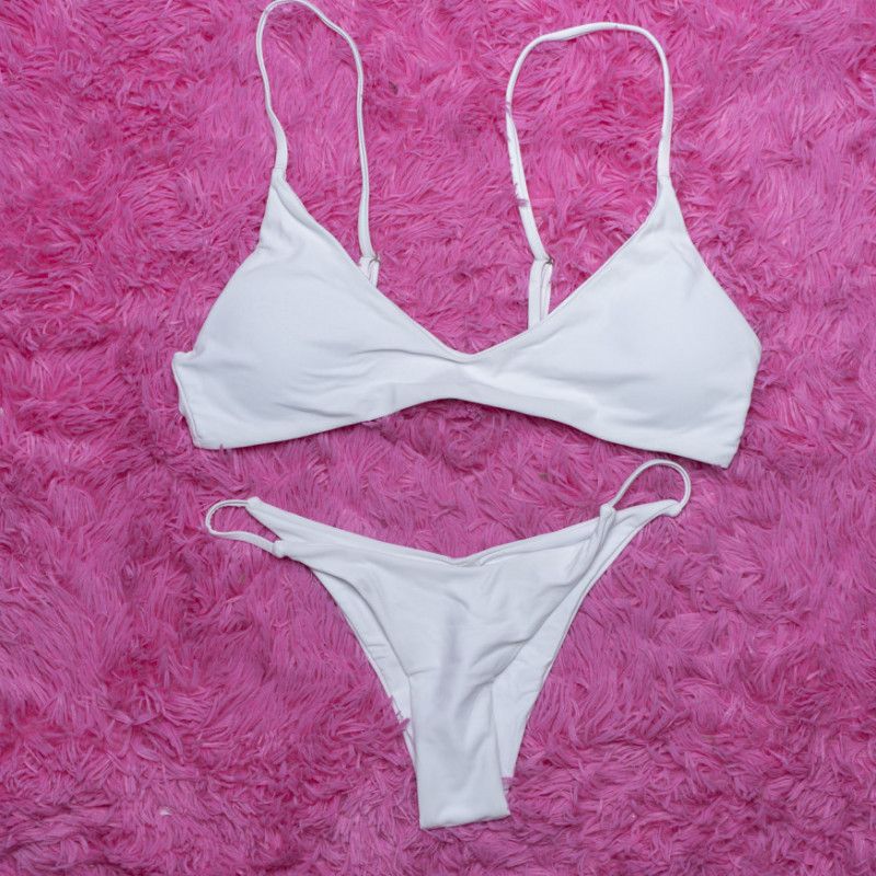 White bikini set