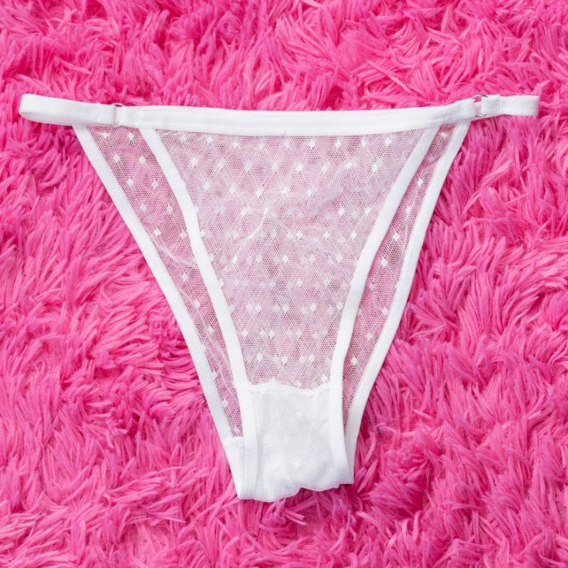 White sheer cheeky panties