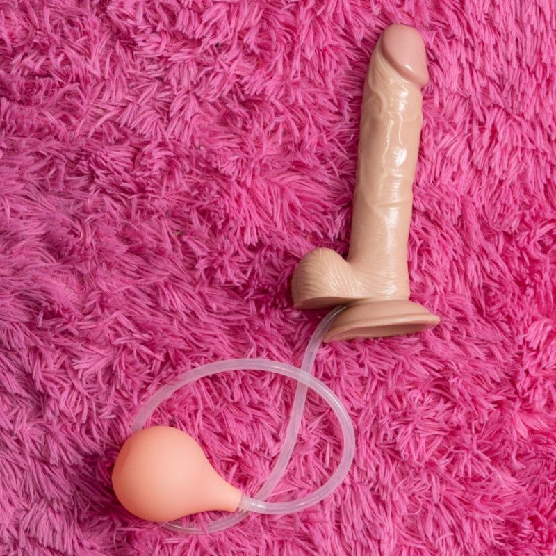 Thick Squirting dildo with suction cup