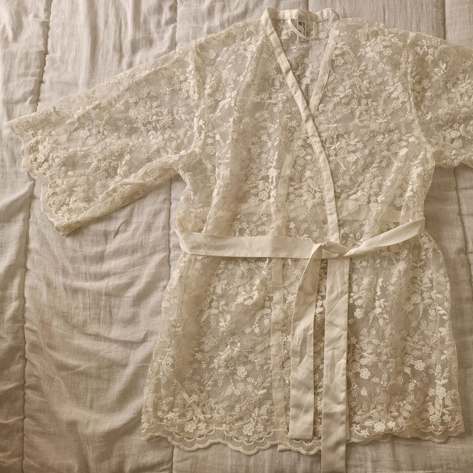 White Lace Sheer Robe