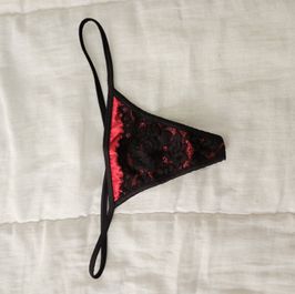 Black and Red G String